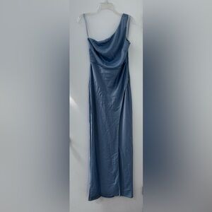 BHLDN Dylan Dusty Blue Dress